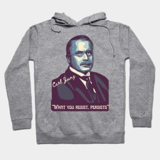 Carl Jung Portrait and Quote Hoodie